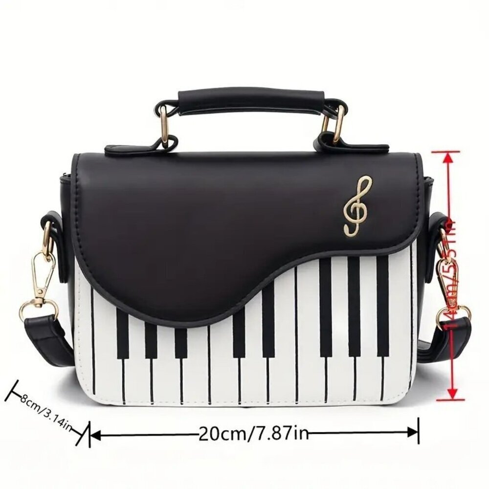 Piano Keyboard Messenger Bag Crossbody NWT - Picture 3 of 4